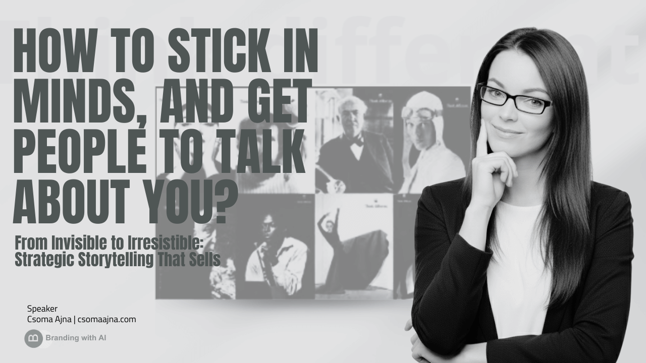 Brand storytelling with AI speaker Ajna Csoma Brand storytelling with AI speaker Ajna Csoma