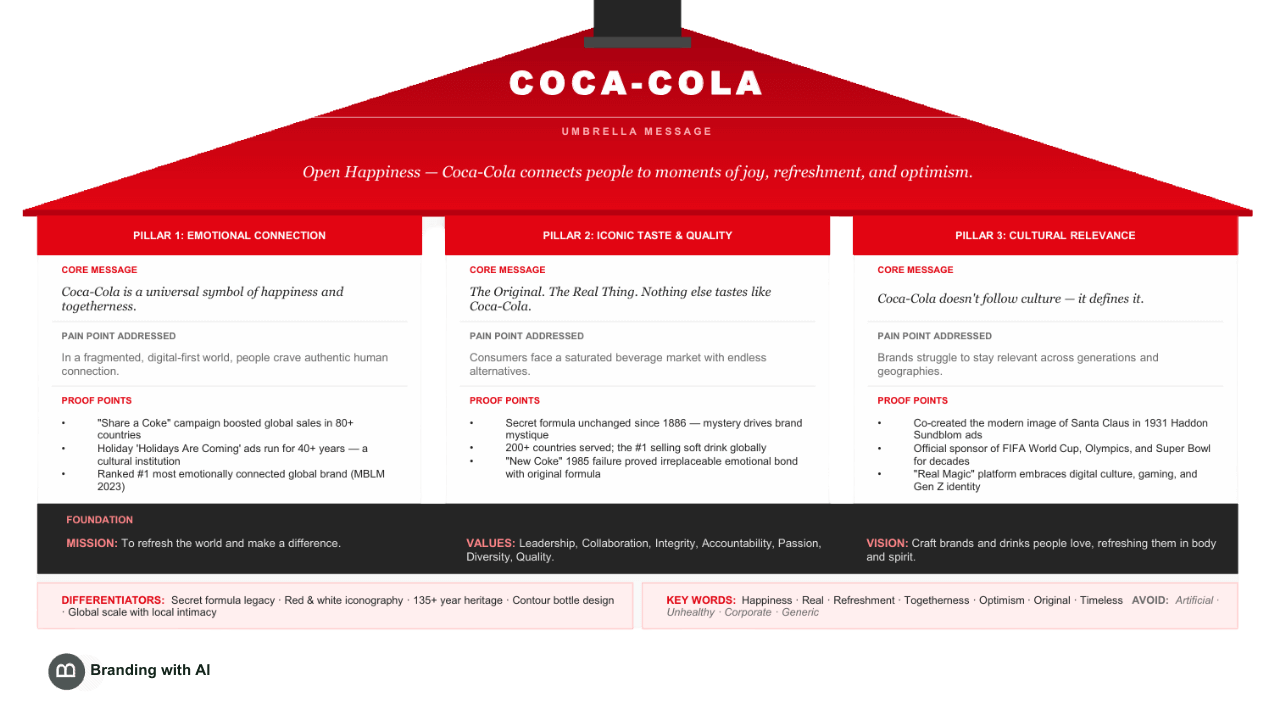 coca cola brand messaging house csomaajna